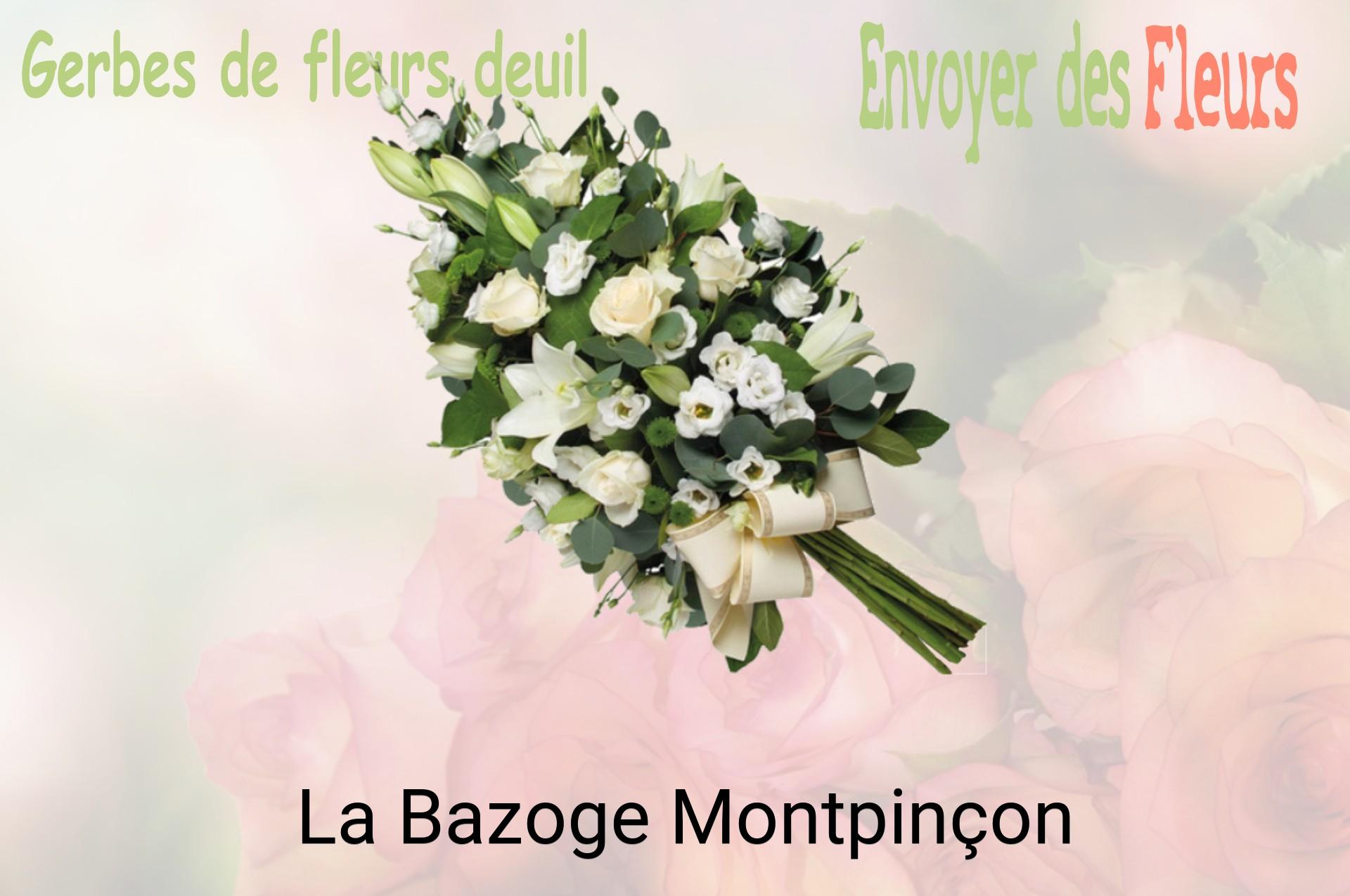 Gerbe de fleurs de deuil livrée à La Bazoge-Montpinçon